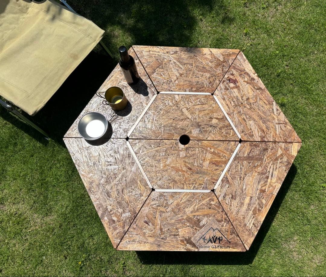 ちゃんひー ヘキサテーブル50 センターテーブル付き　FHC60w