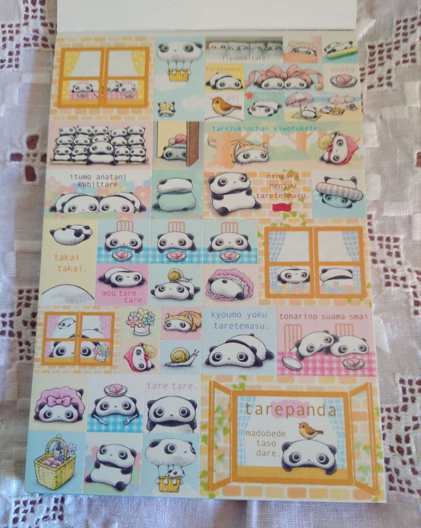 サンエックスキャラクター　たれぱんだ　文房具メモ帳メモパッドノート便箋まとめ売り