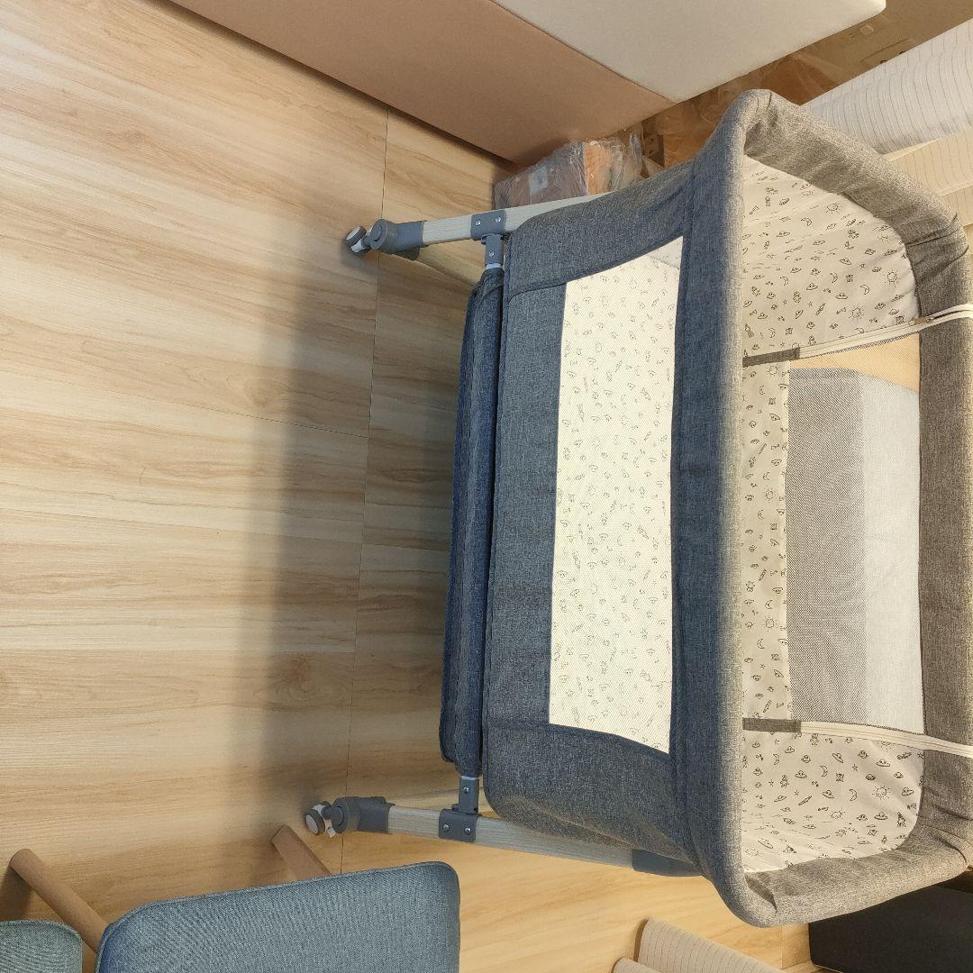 Onhvup 添い寝ベビーベッド 折りたたみ 高さ調整