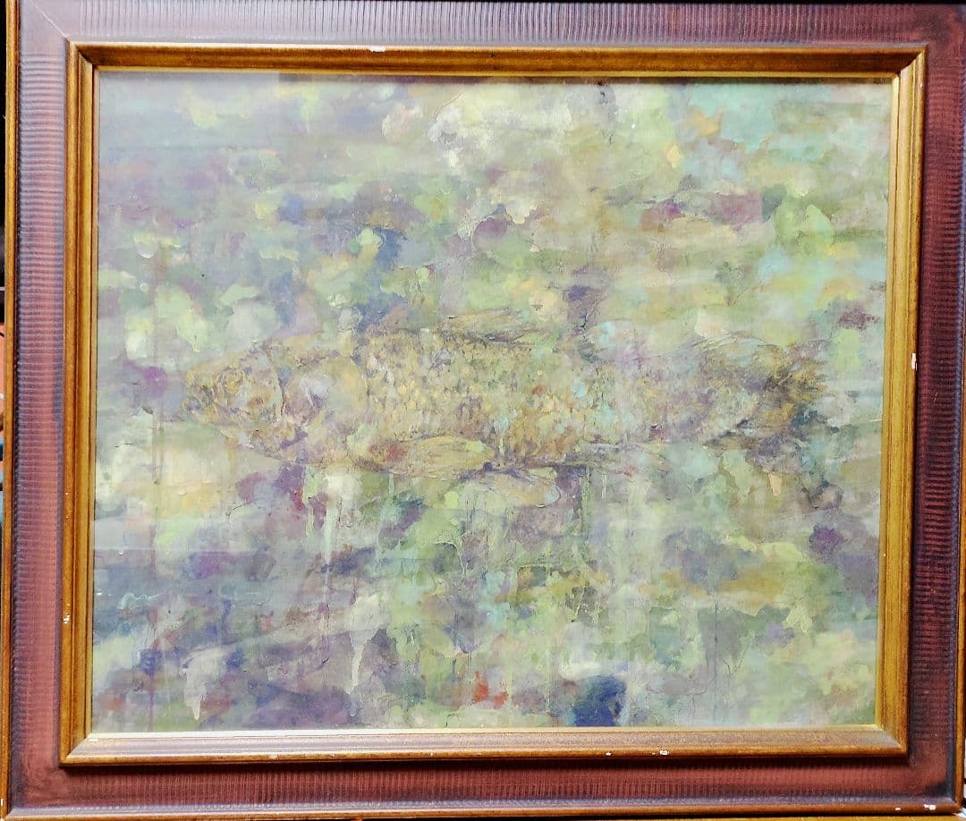 日本画「シーラカンス」