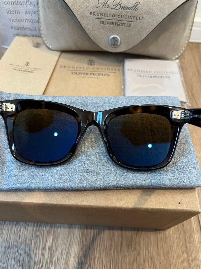 【試着のみ】完売品 Oliver Peoples ×ブルネロクチネリ サングラス