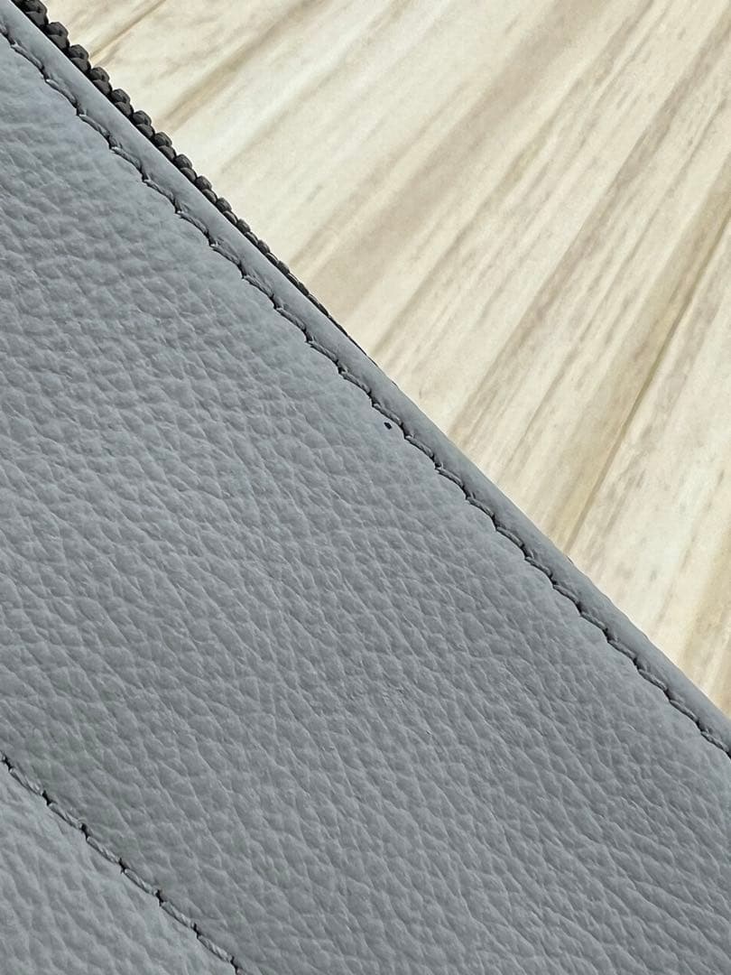 FUJITAKA フジタカ レザー ショルダーバッグ グレー