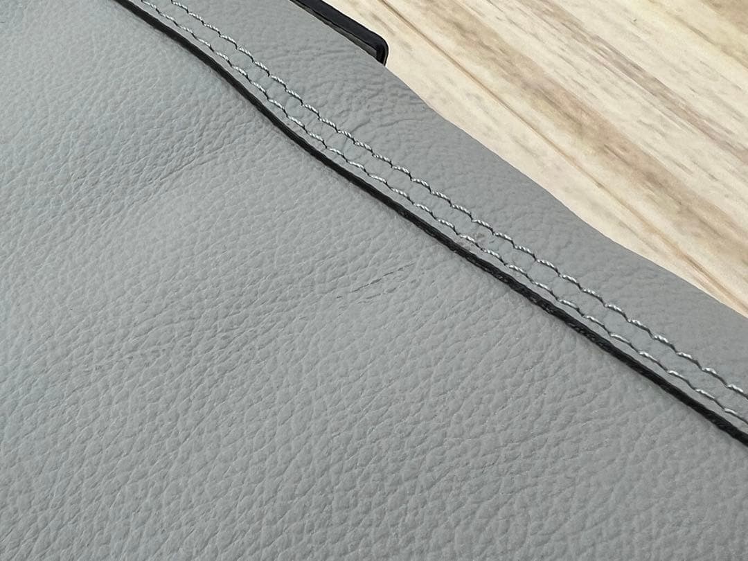 FUJITAKA フジタカ レザー ショルダーバッグ グレー