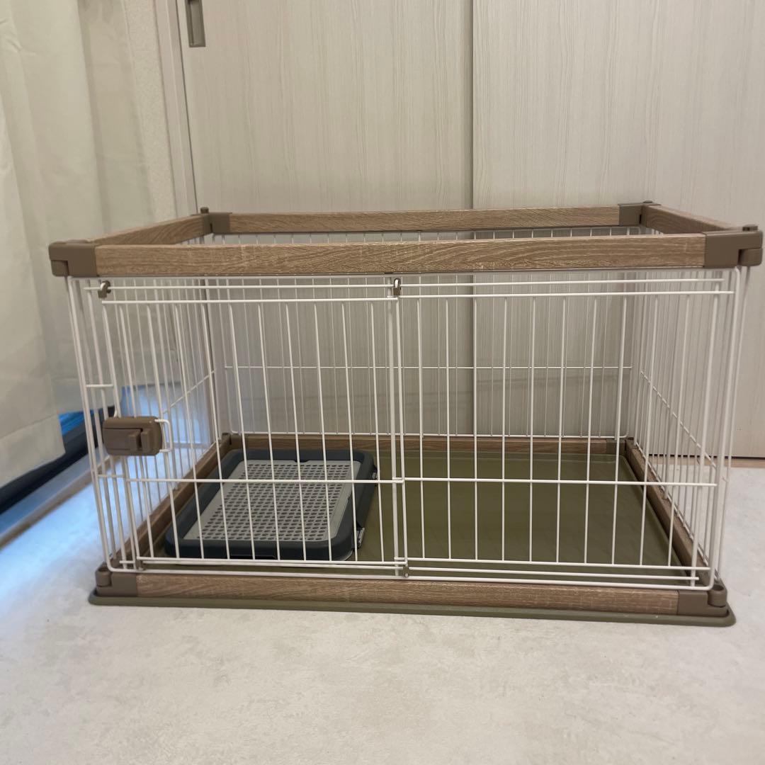 ⭐️トイレ付き⭐️アイリスオーヤマ ウッディサークル 犬用ケージ 幅97.5cm