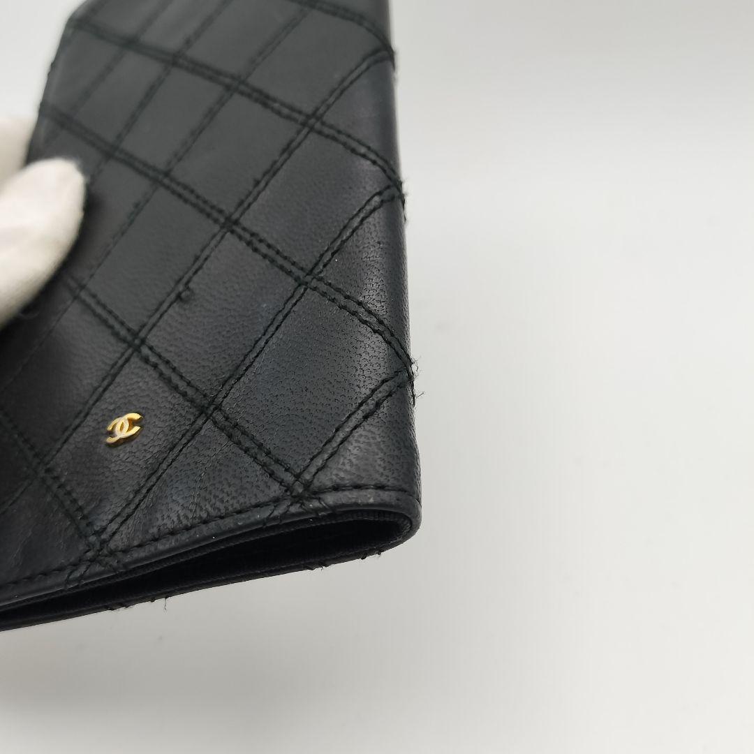 ☆シャネル　メガネケース　サングラスケース　オールドシャネル　ビコローレブラック