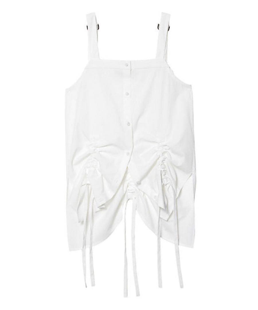 UN3D.　アンスリード　HEM GATHER SH CAMISOLE ホワイト