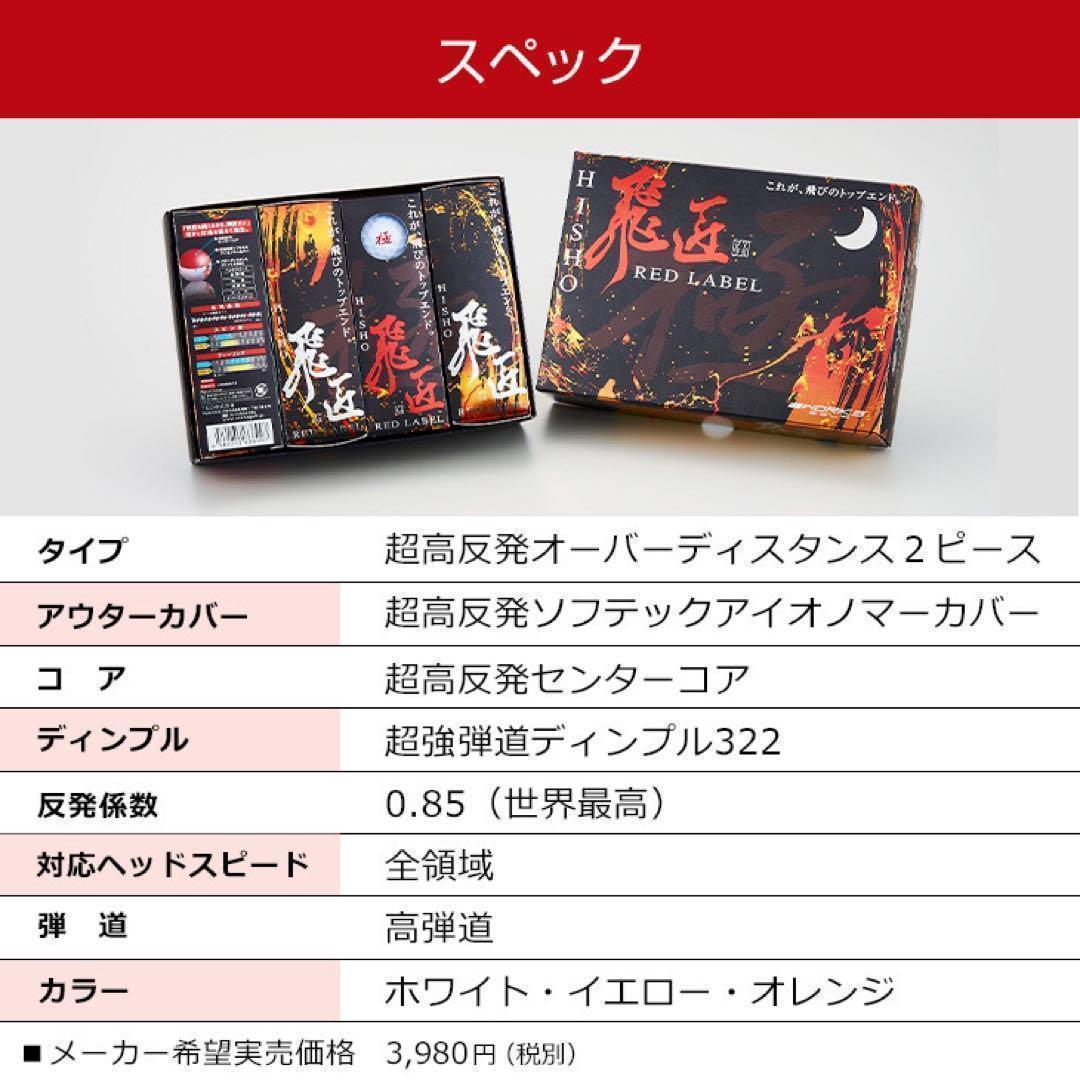 世界ーの最高反発力でさらに飛ぶ! ワークスゴルフ ニュー飛匠レッドラベル 極