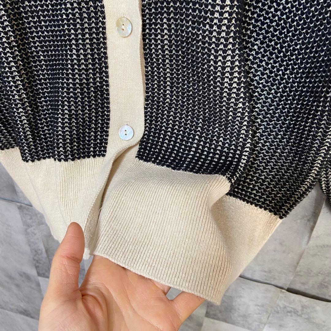 utilite(ユティリテ) / ハイバルキーワッフル9分袖カーディガン フリー