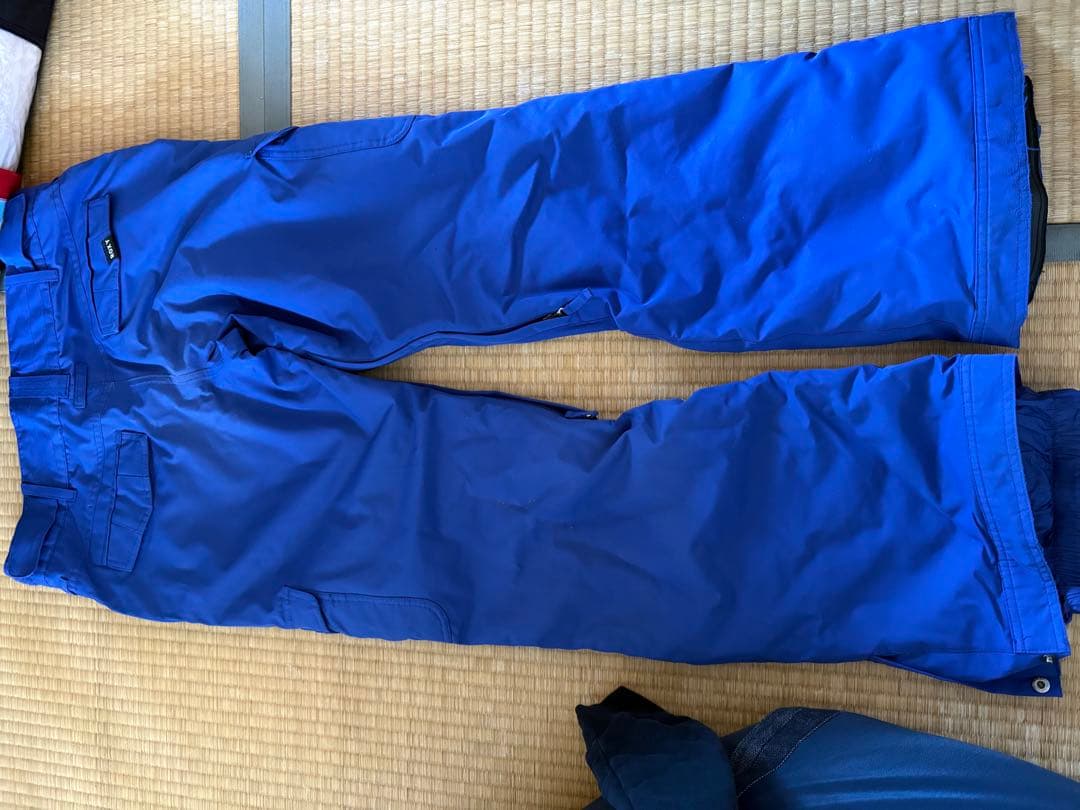 スノーボード用カーゴパンツ 青