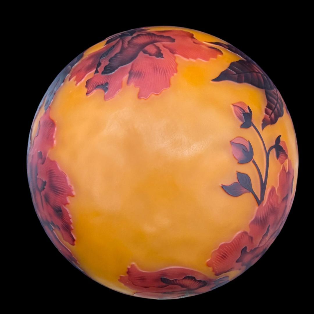 高さ35㎝【希少】【特大】エミールガレ風　レプリカ　ランプ　卓上照明