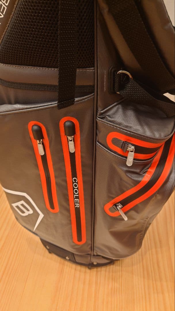 BENNINGTON ZONE キャディバッグ グレー/レッド14分割