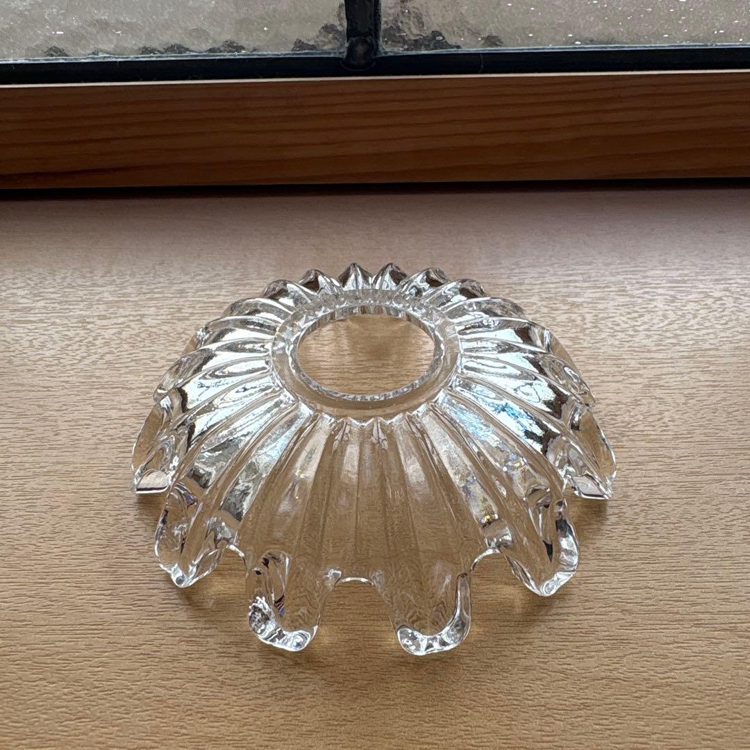 フランスアンティーク　オールドバカラ　ミニシェード　ペンダントランプ