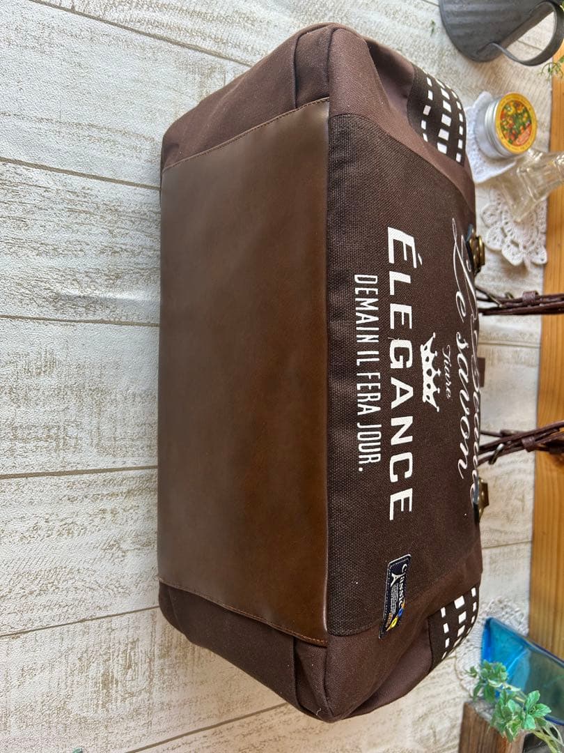 ともりん♡ニューム口金バッグ♡英字おとこ前 イケメンバッグ