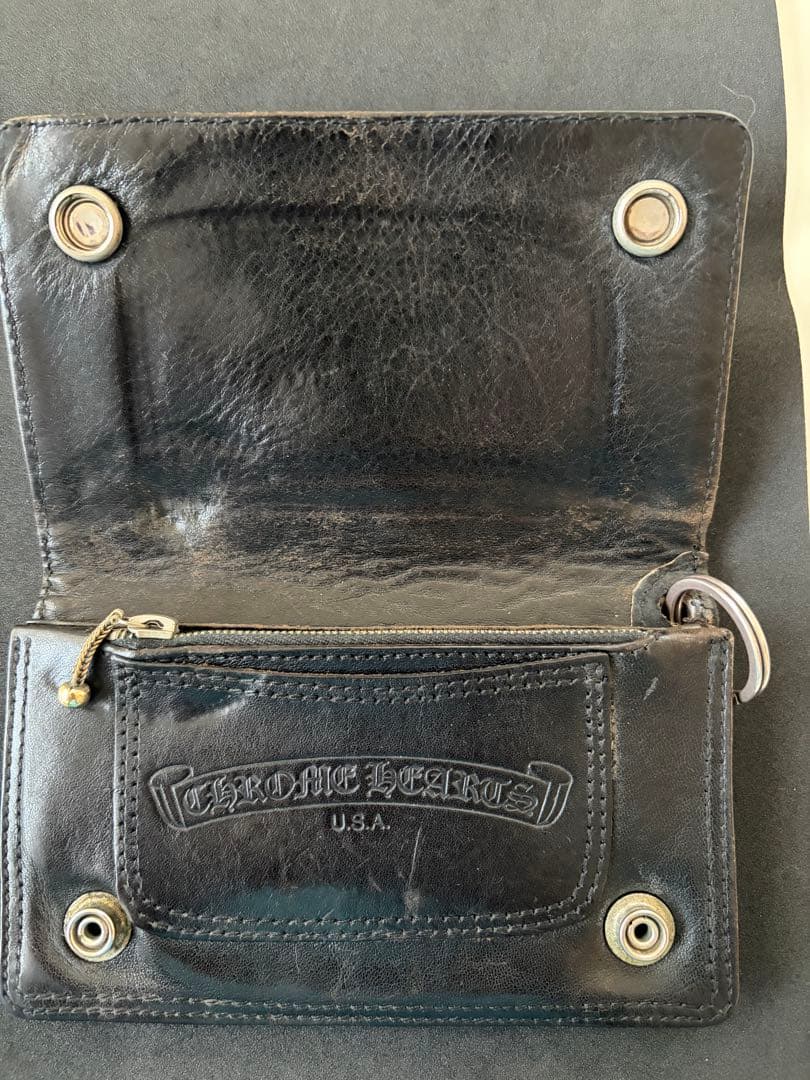 クロムハーツ　ウォレットチェーン ベルトループ　1ZIPウォレット　フローラル