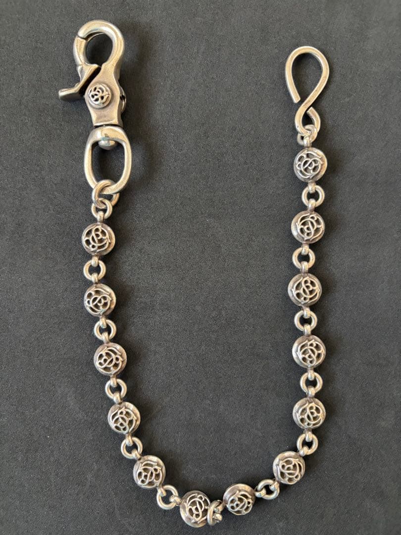 クロムハーツ　ウォレットチェーン ベルトループ　1ZIPウォレット　フローラル