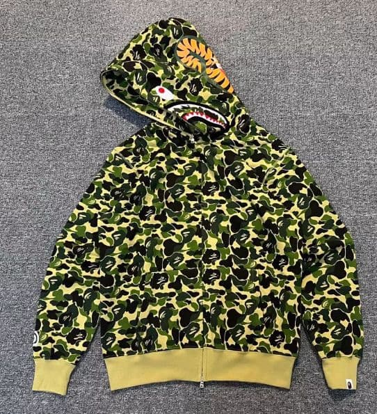 A Bathing Ape カモフラージュ シャークパーカー L