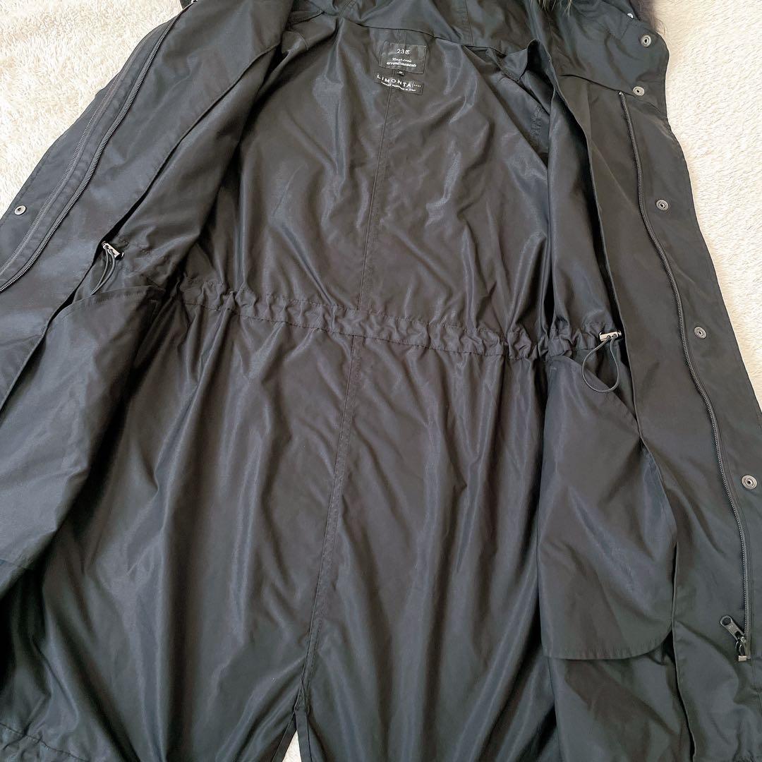 【美品】23区　洗える　モッズコート ダウン ファー ライナー 44 黒