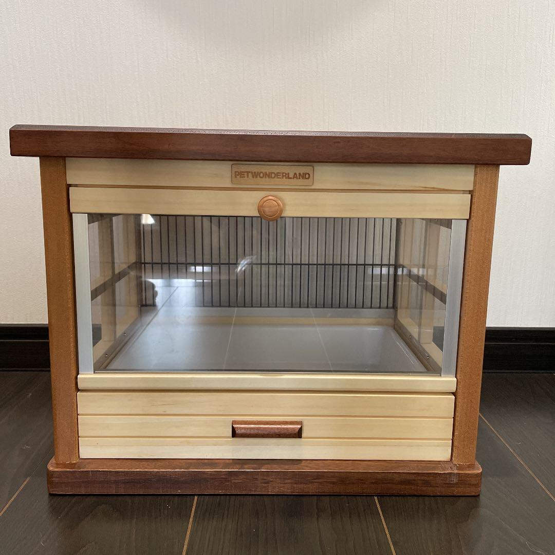 【匿名配送】ハムスター ケージ 木製 ウッド調 ゲージ おしゃれ