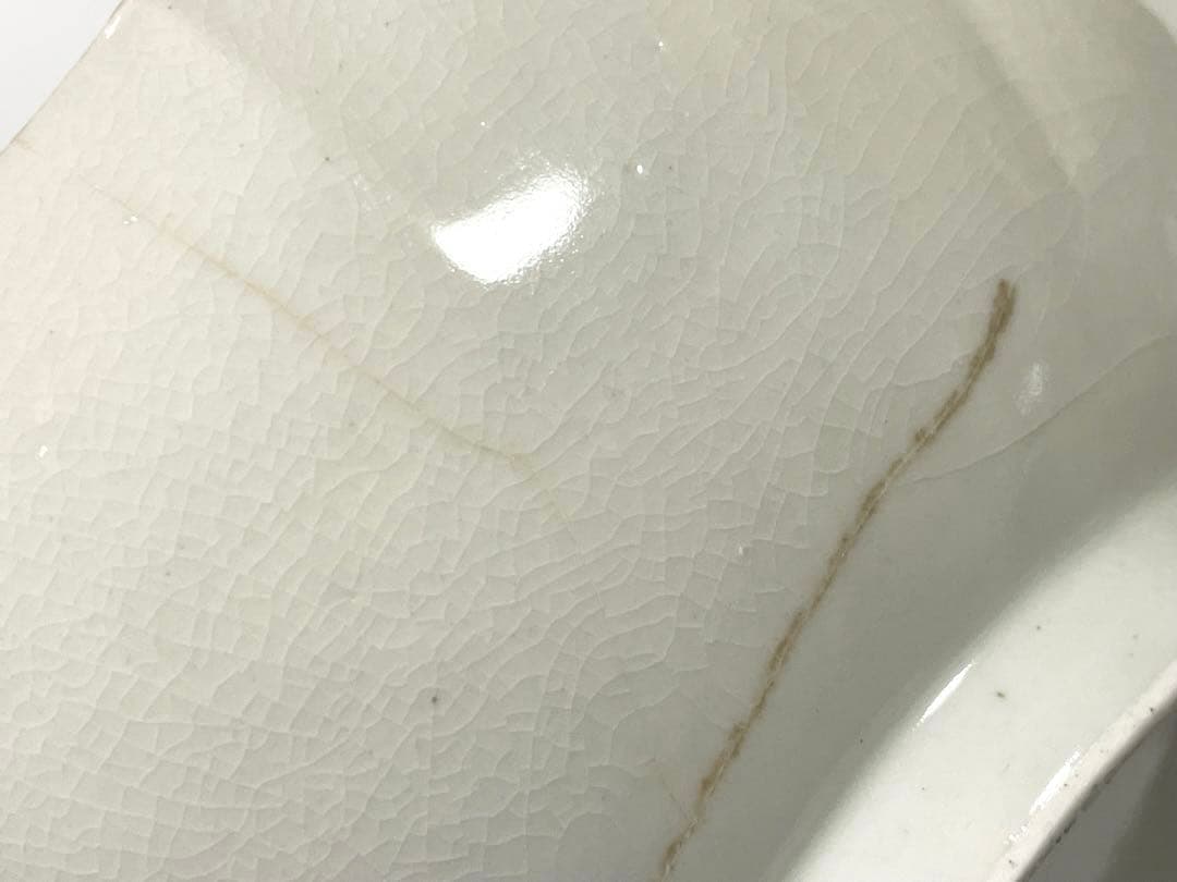 骨董　アンティーク　色絵　柿右衛門　花文様　鞠　輪花縁　鉢　菓子鉢