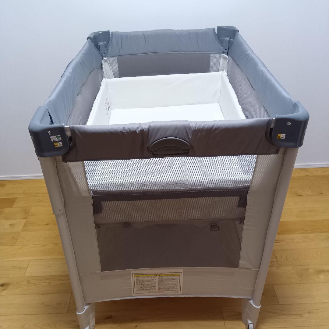 Aprica アップリカ ココネルエアーAB グレーベア ポータブルベビーベッド