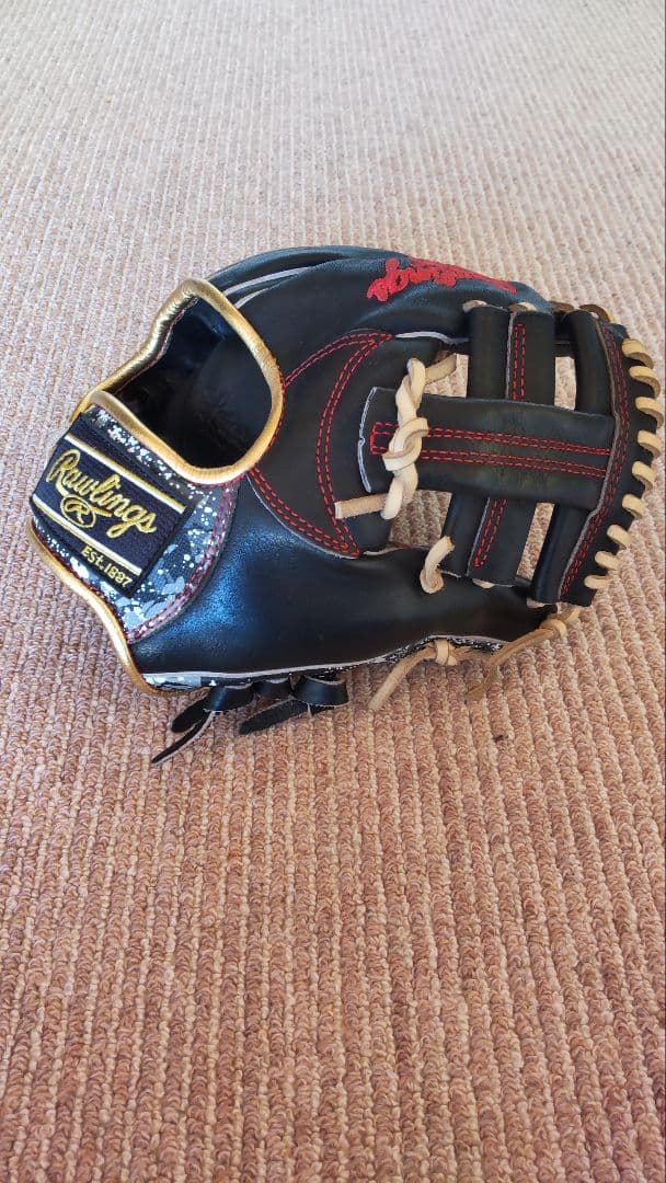 Rawlings トレーニンググローブ 黒/赤