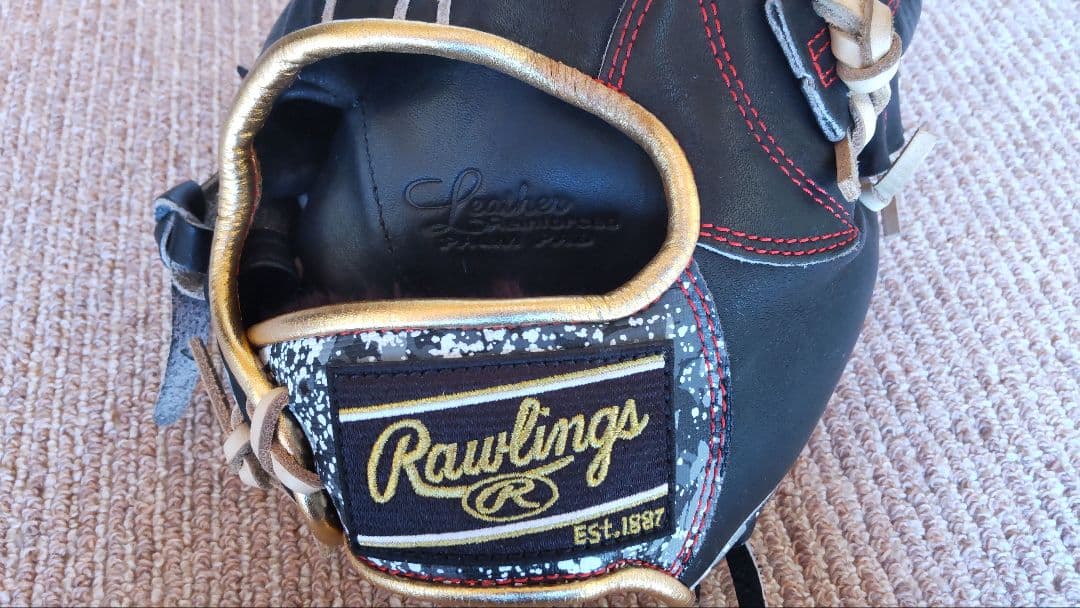 Rawlings トレーニンググローブ 黒/赤