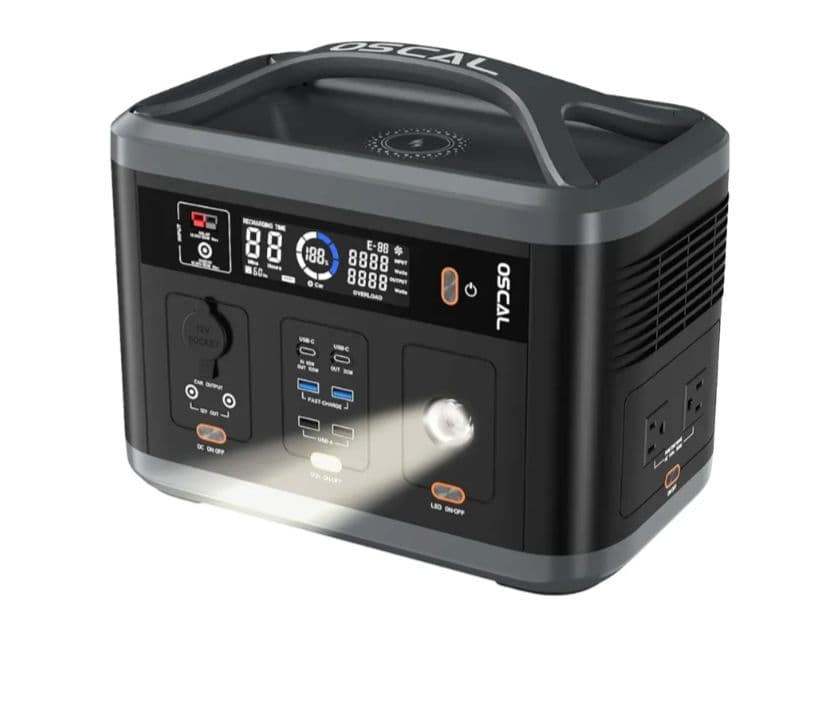 OSCAL ポータブル電源 PowerMax 700 ポータブルバッテリー