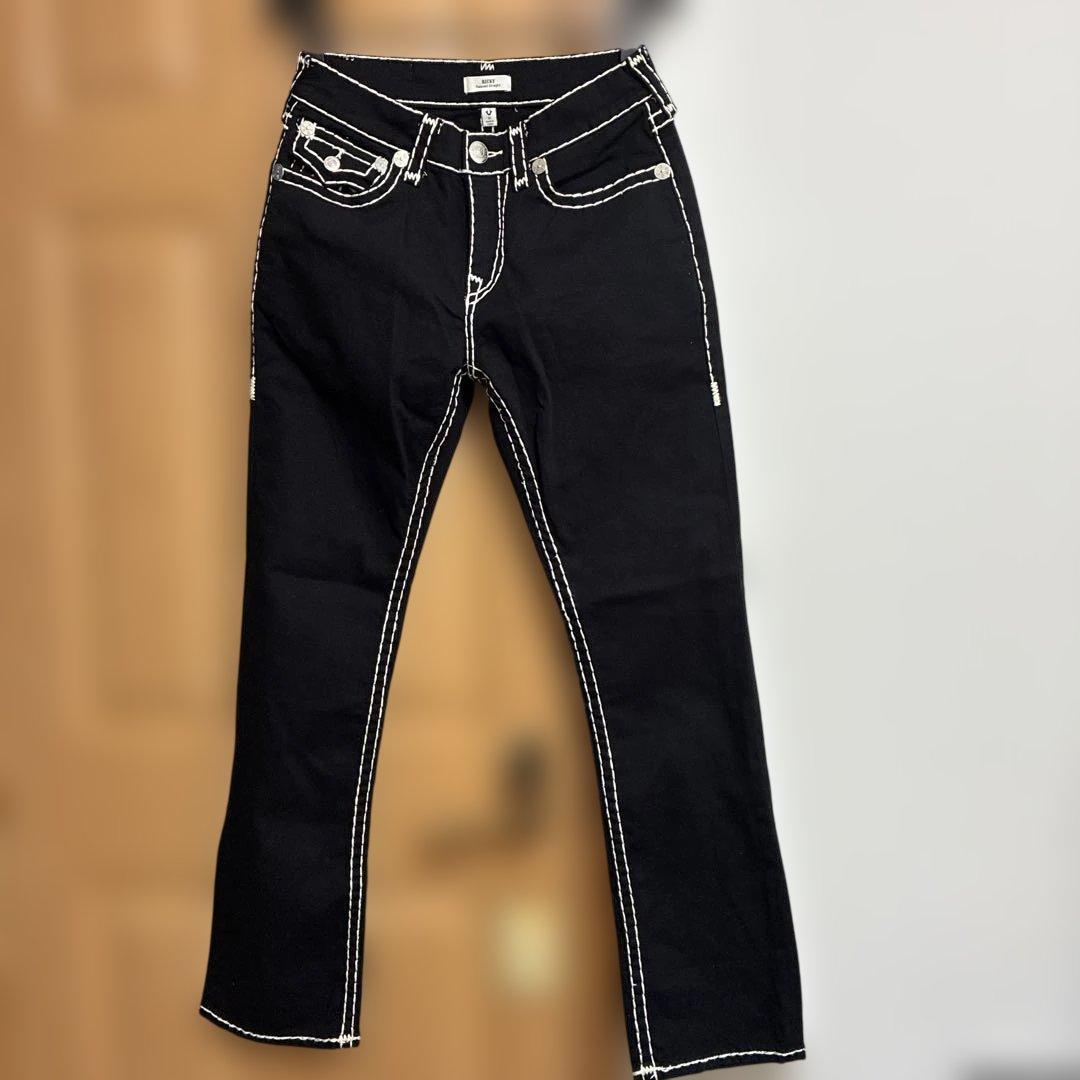 TRUE RELIGION ブラックデニムジーンズ