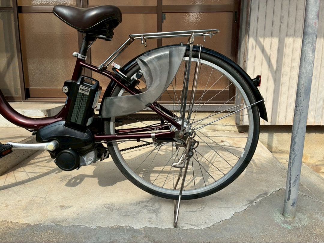 電動自転車　№8610 ヤマハ PASNatura 26インチ 茶