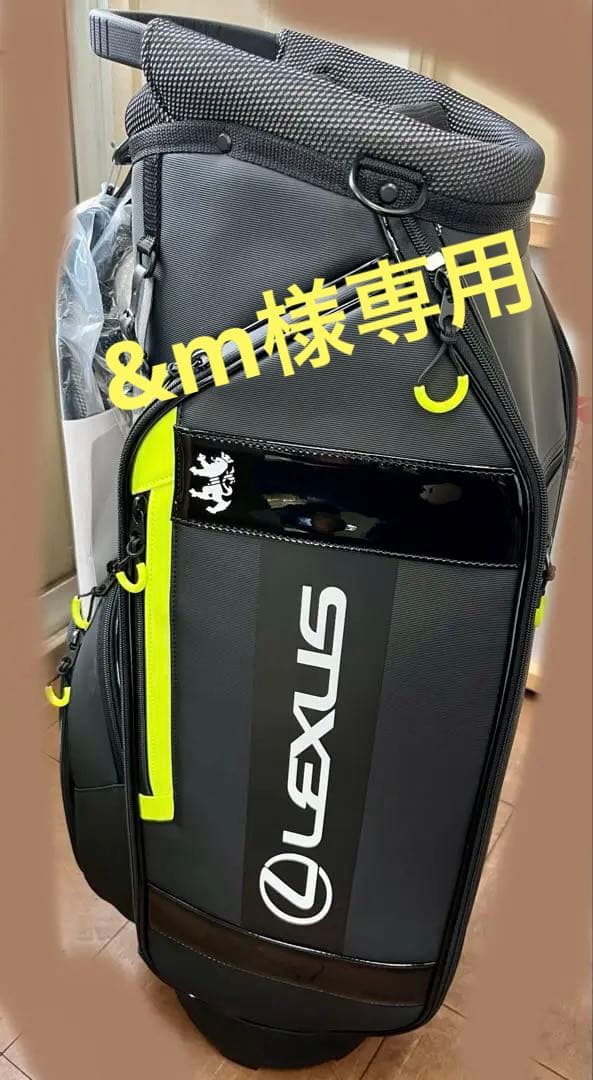 【新品未使用 】LEXUS キャディバッグ ブラック/イエロー 2025SS