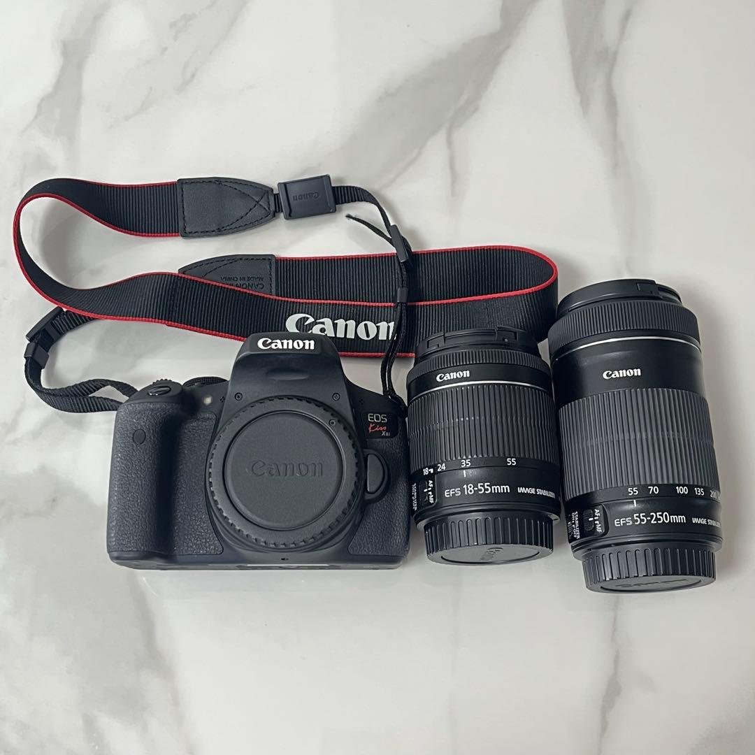 Canon EOS Kiss X8i ダブルズームキット 動作確認済 付属品多数