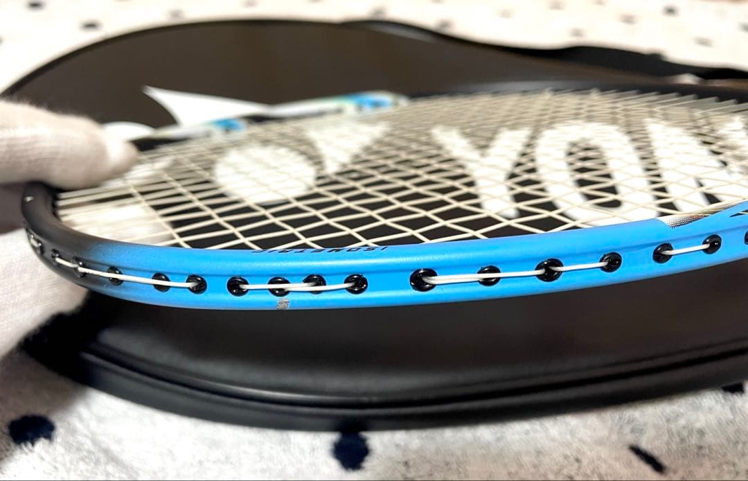 【美品】YONEX バドミントンバッグ バドミントンラケットケース付き ブラック