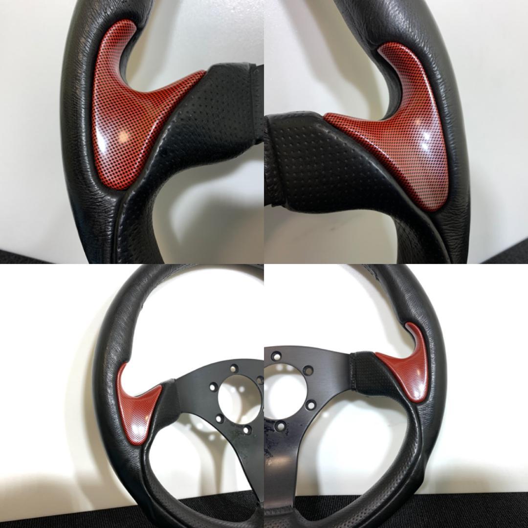 VICTOR ヴィクトール ステアリング 33パイ 赤カーボン風 ハンドル