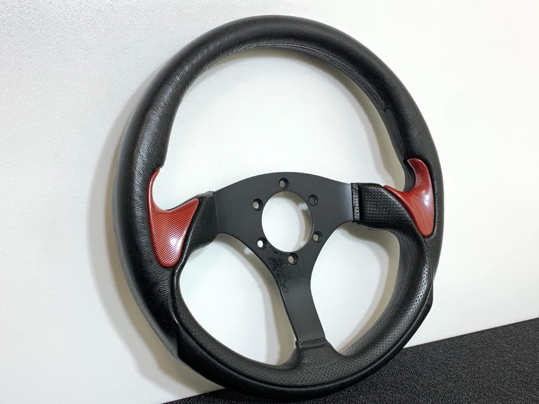 VICTOR ヴィクトール ステアリング 33パイ 赤カーボン風 ハンドル