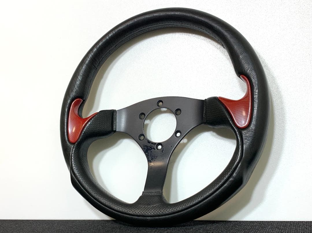 VICTOR ヴィクトール ステアリング 33パイ 赤カーボン風 ハンドル