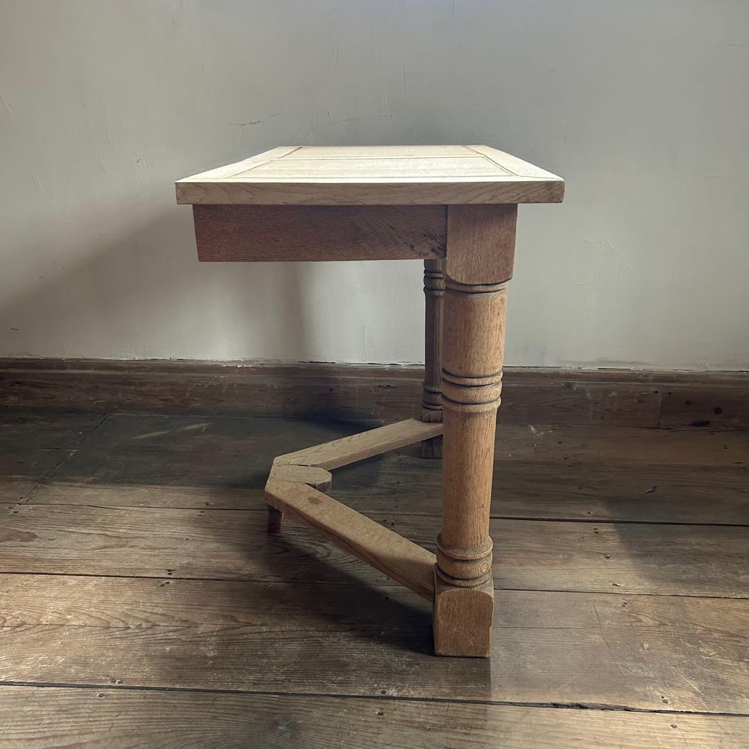 フランスアンティーク オーク剥離 コンソールテーブル 壁付 店舗什器　40-Ｂ