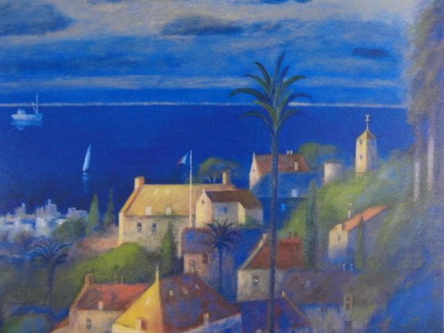 黒木邦彦　「南仏蒼蒼」、希少画集より、状態良好、新品高級額装付