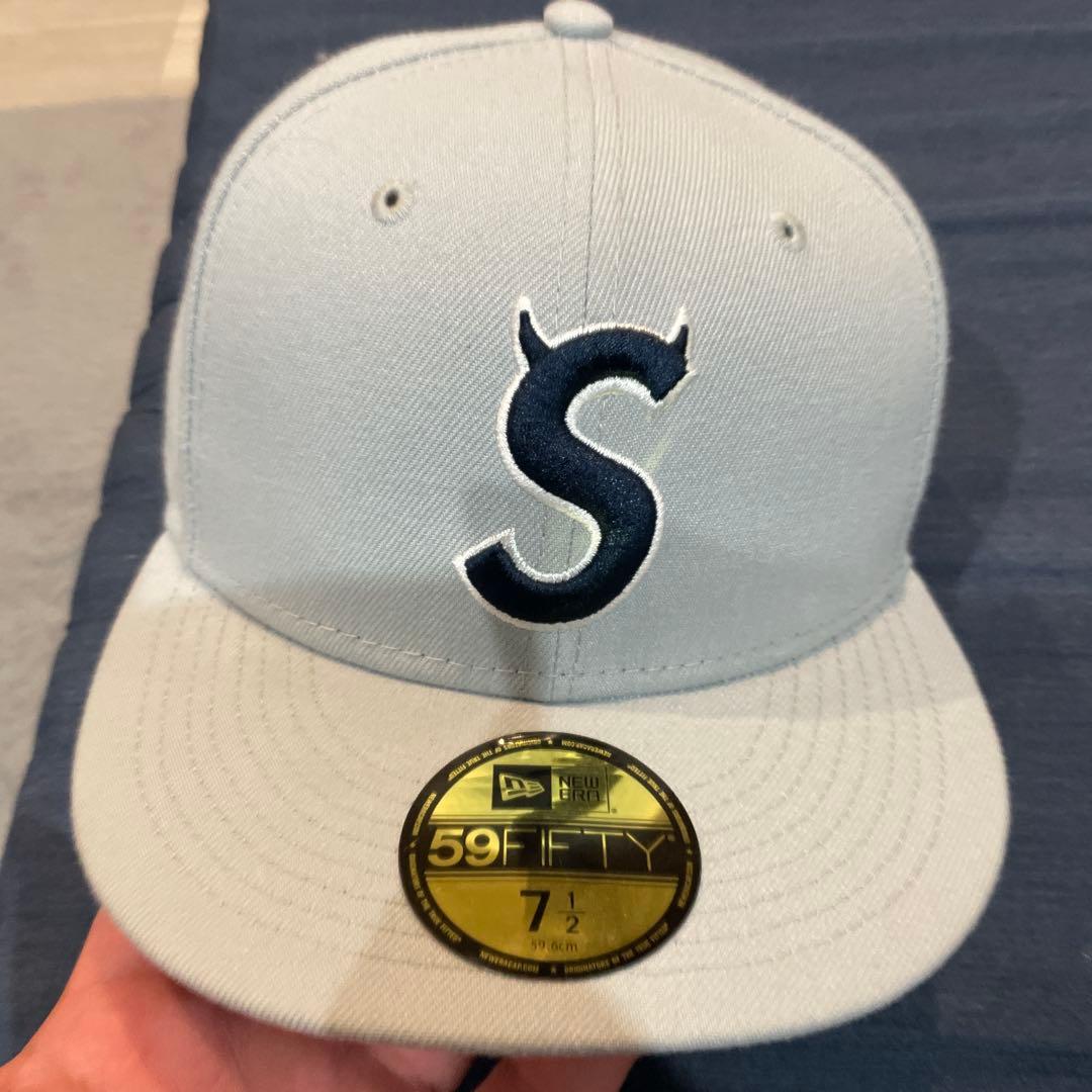 New Era 59FIFTY キャップ グレー Sデビルロゴ 7 1/2