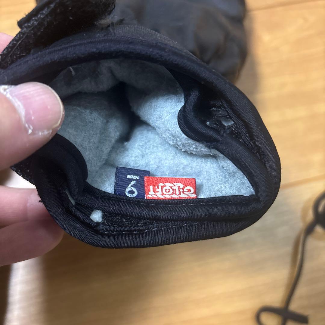 Hestra レザー ミトングローブ 黒