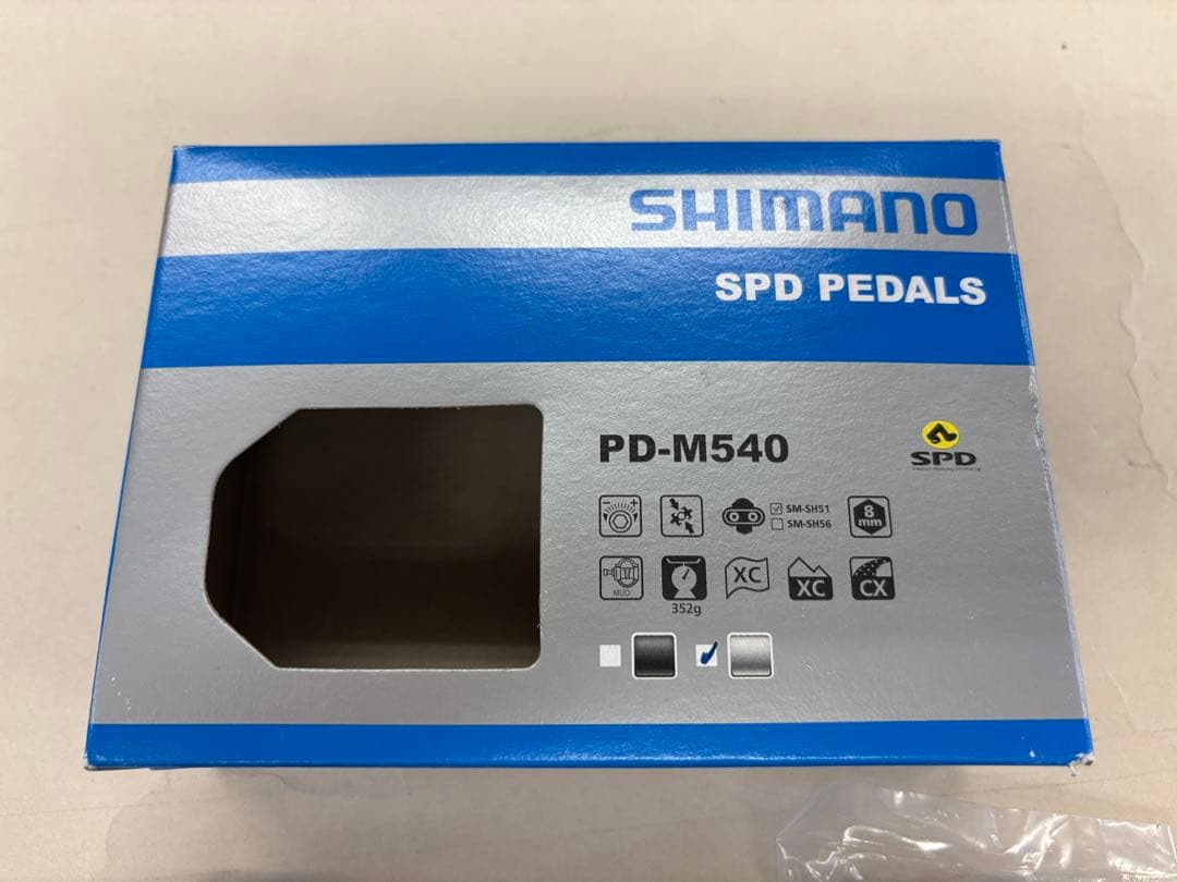323【新品・未使用】 SHIMANO　ビンディングペダル 新型　PD-M540