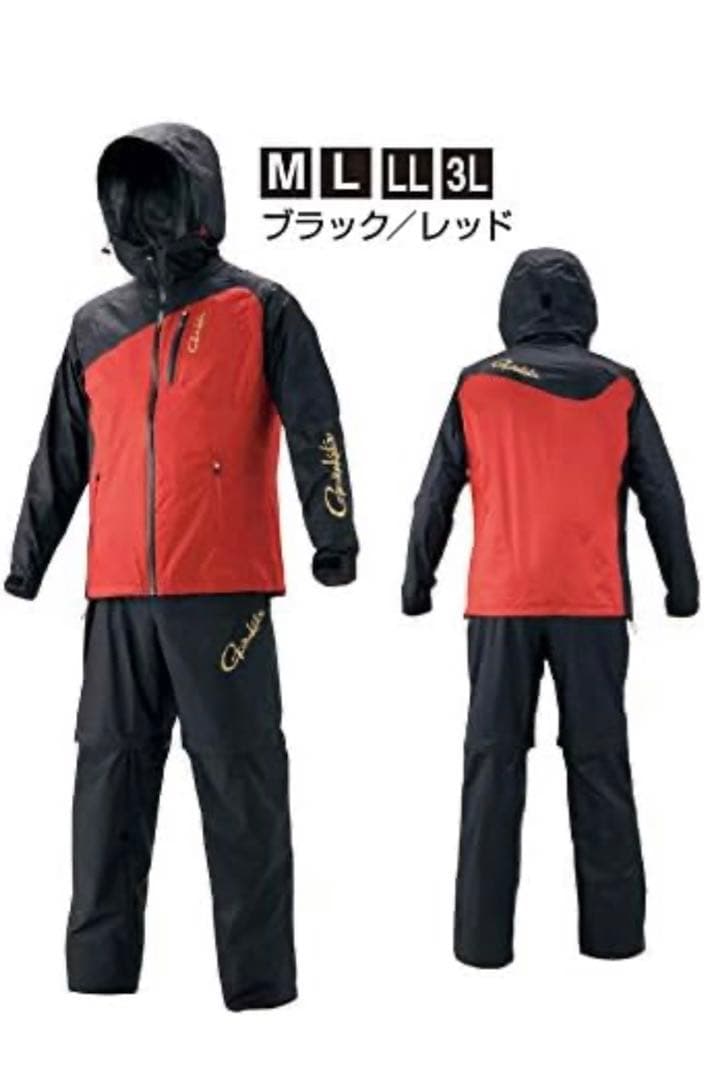 がまかつ　ドライスーツ GM3598 ブラック/レッド