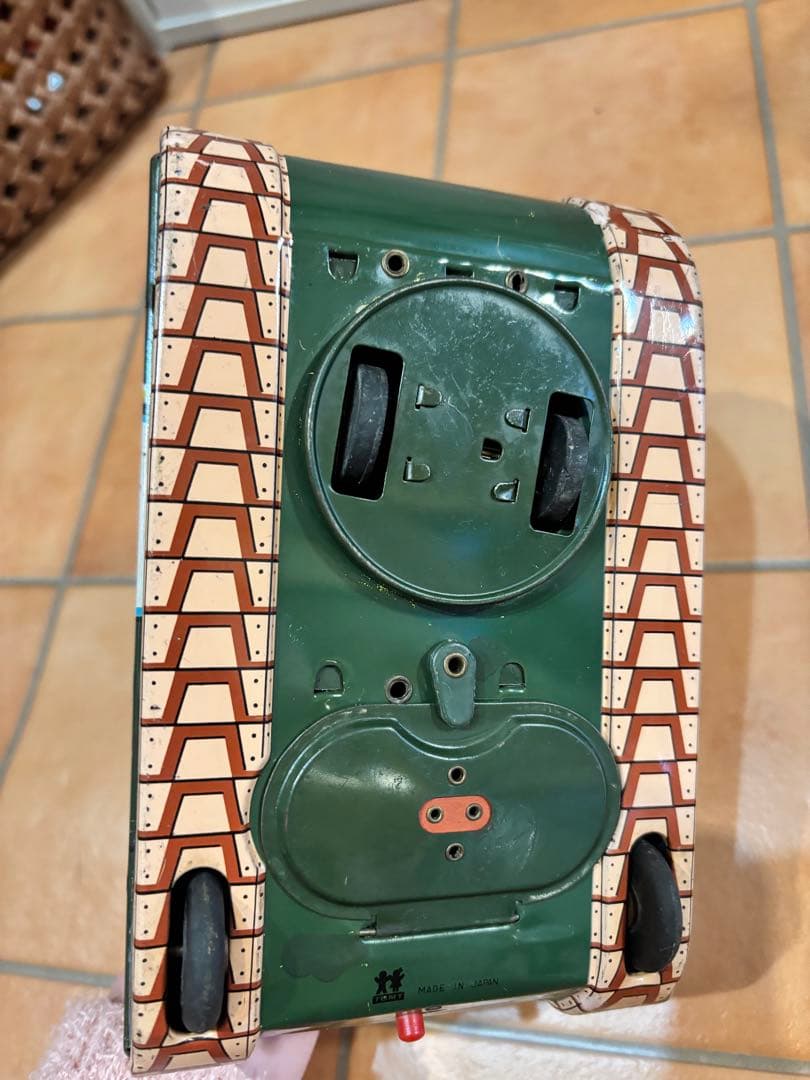希少 動作品 トミー COMIC TANK ブリキ　当時物　アンティーク