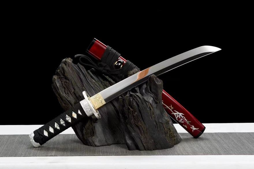 12寸鏡面武士刀『タケコプター』武具　刀装具　日本刀　模造刀 肋差   短刀