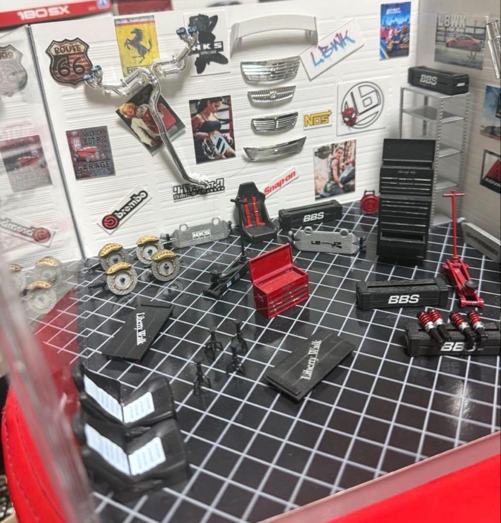 アオシマ フジミ 1/24 ガレージ ジオラマ