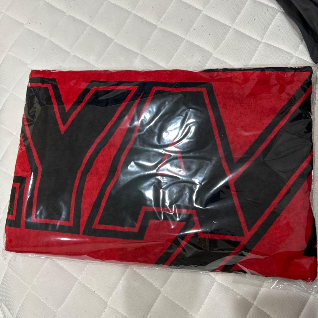 ひ*ろ様 新品 矢沢永吉/ スペシャルビーチタオル　レッド YAZAWA EIK