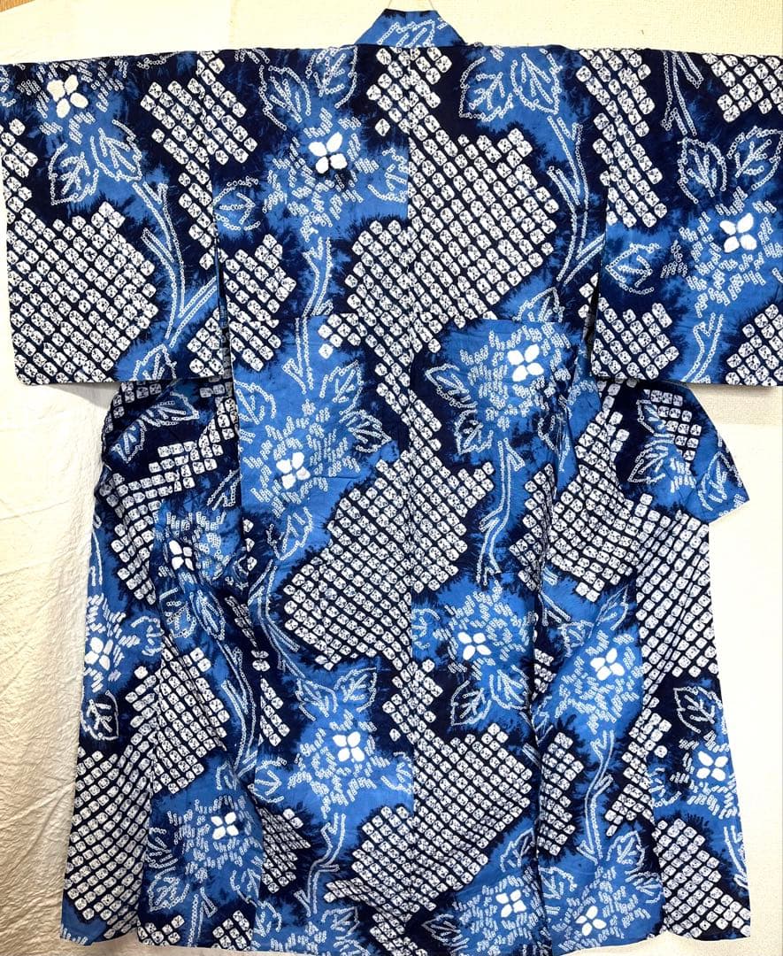 有松鳴海絞り　浴衣　（211）