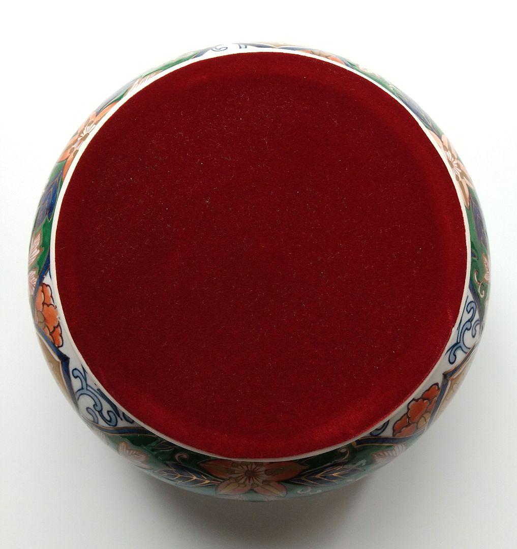 錦彩 壺 壷 藤井錦彩 ?? 飾り壷 在銘 大きい