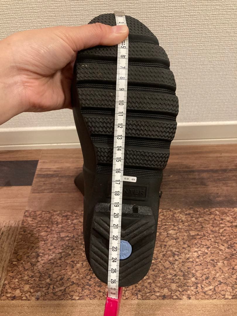 ★お取り置き★新品　HUNTER オリジナルツアーレインブーツ　黒