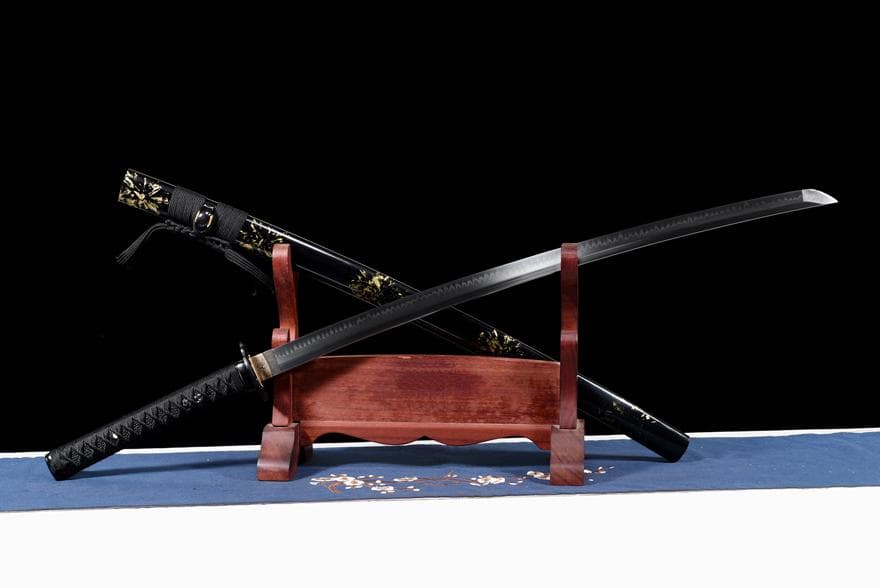 焼刃の侍『黒山の老妖』 日本刀 模造刀 居合刀 武士道 武蔵 鑑賞用 手鍛造打