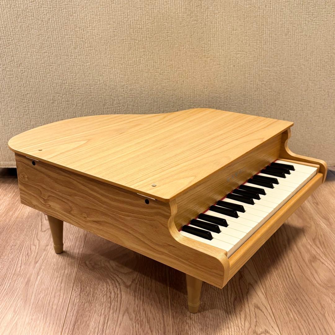 美品 KAWAI カワイ ミニピアノ ナチュラル 1144 32鍵盤 おもちゃ